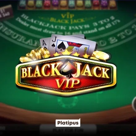 Blackjack VIP slot visual from Platipus available on carouselcasino-be.com
