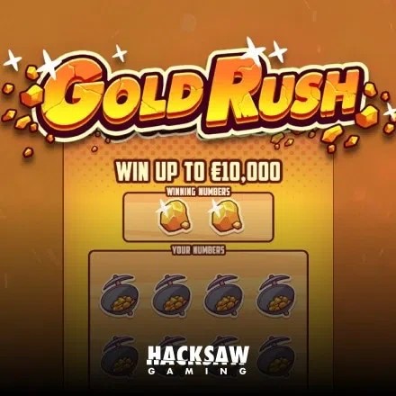 Lottery logo of Gold Rush from Hacksaw Gaming at Carousel Casino
