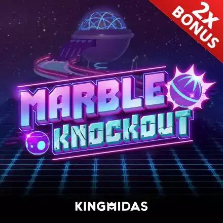 Marble Knockout slot logo by King Midas at Carousel Casino