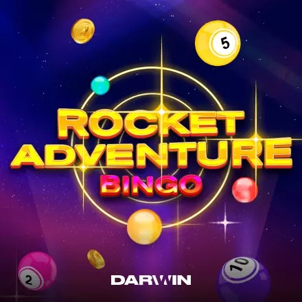 Rocket Adventure Bingo slot icon by Darwin Gaming, available at Carousel Casino