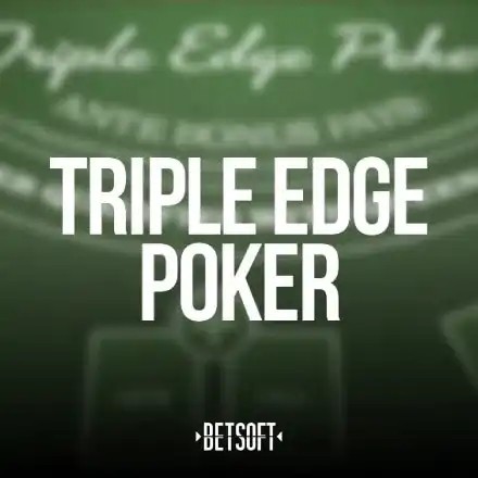 Triple Edge Poker by Betsoft Gaming, showcased at carouselcasino-be.com – game logo